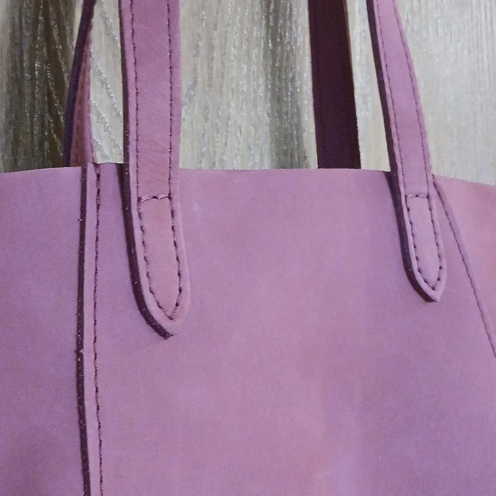 Portland Leather Juliette Bag In Foxglove Color Like New! Lovely! - Picture 8 of 11